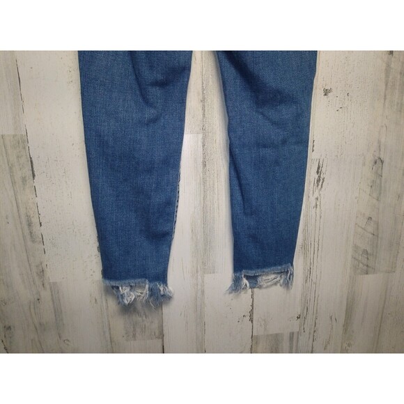 Cello Jeans Womens Size 3 Destroyed Cropped Cut Out Ankle Skinny - Picture 5 of 9